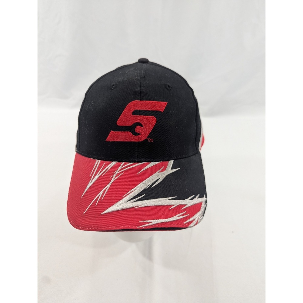 SNAP-ON TOOLS Strapback Hat Red Black Barb Wire NEVER COMPROMISE K Products NEW